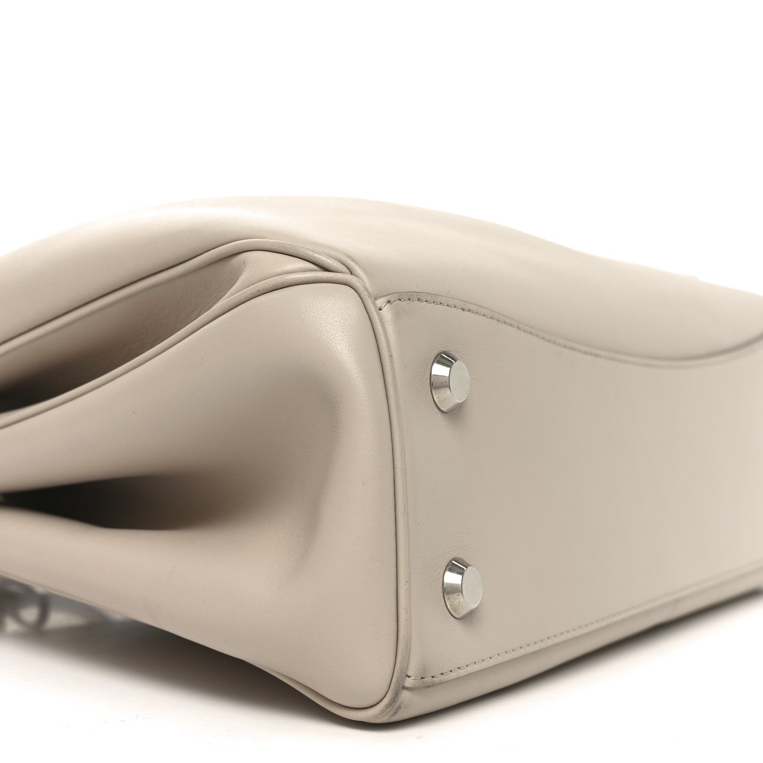 Balenciaga Natural Smooth Calfskin Medium Rodeo Top Handle Handbag Almond 8 of 9