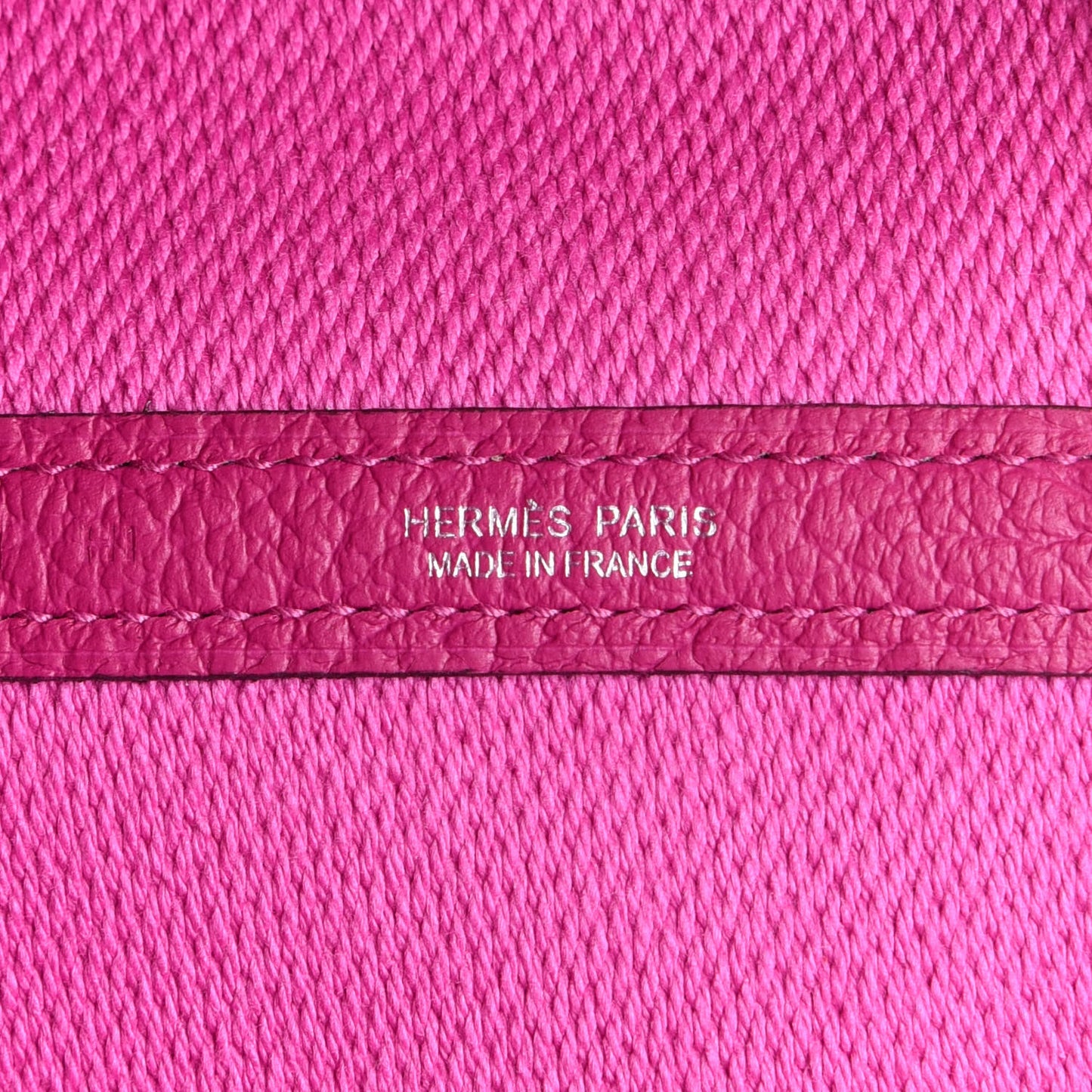 Toile Negonda Garden Party Tote 36 MM Ecru Rose Pourpre