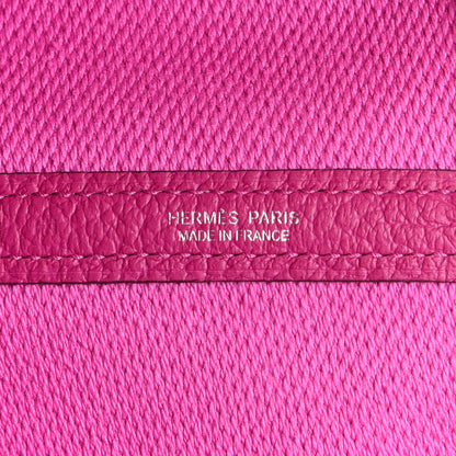 Hermes Toile Negonda Garden Party Tote 36 MM Ecru Rose Pourpre 6 of 11