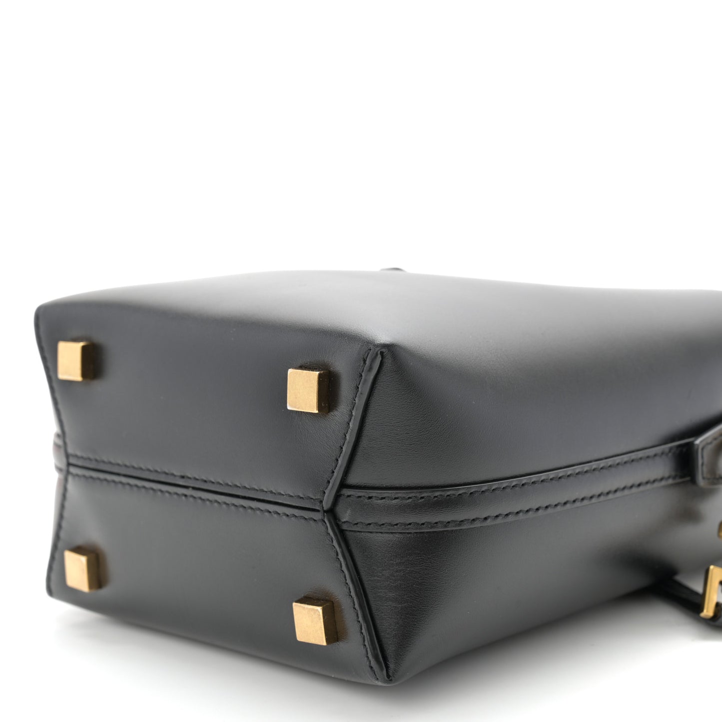 Shiny Calfskin Le 37 Mini Bucket Bag Black