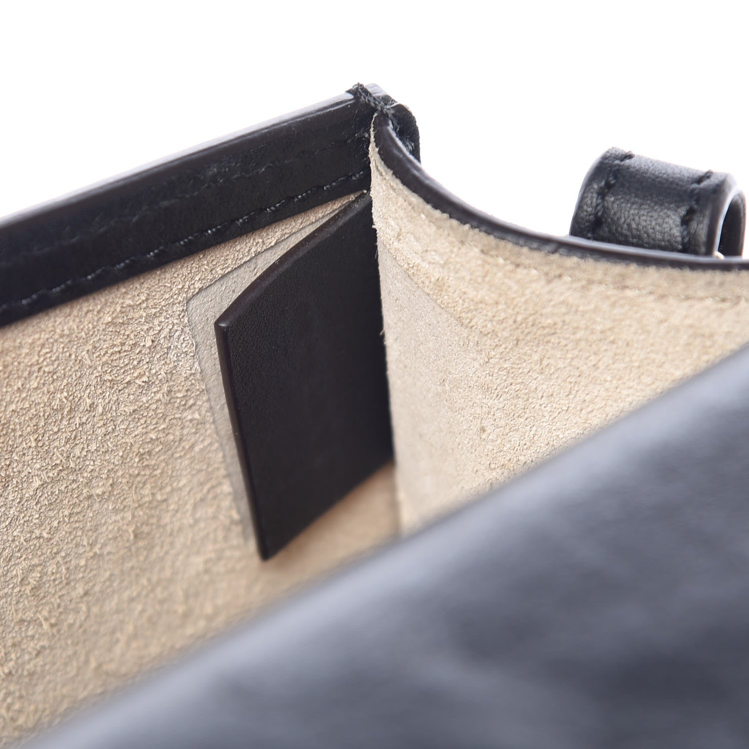 Chloe Calfskin Suede Medium Nile Bracelet Bag Black 7 of 12