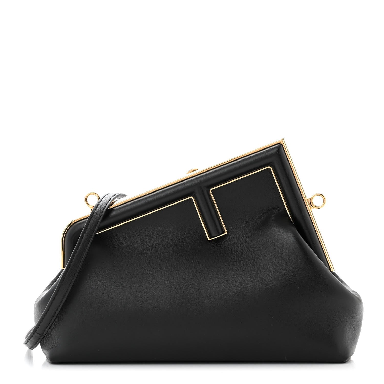 Fendi Shiny Nappa Small Fendi First Black 1 of 11
