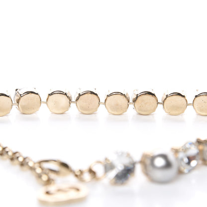 Gucci Crystal Pearl GG Necklace Silver Gold 5 of 5