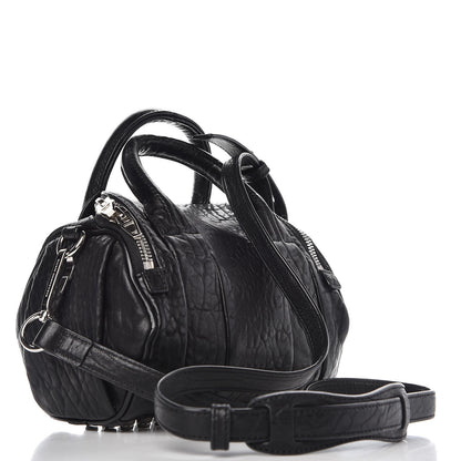 Alexander Wang Pebbled Lambskin Mini Rockie Black Rhodium Hardware 3 of 7