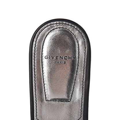 Givenchy Calfskin Studded Bedford Logo Mule Slides 36.5 Black 8 of 9