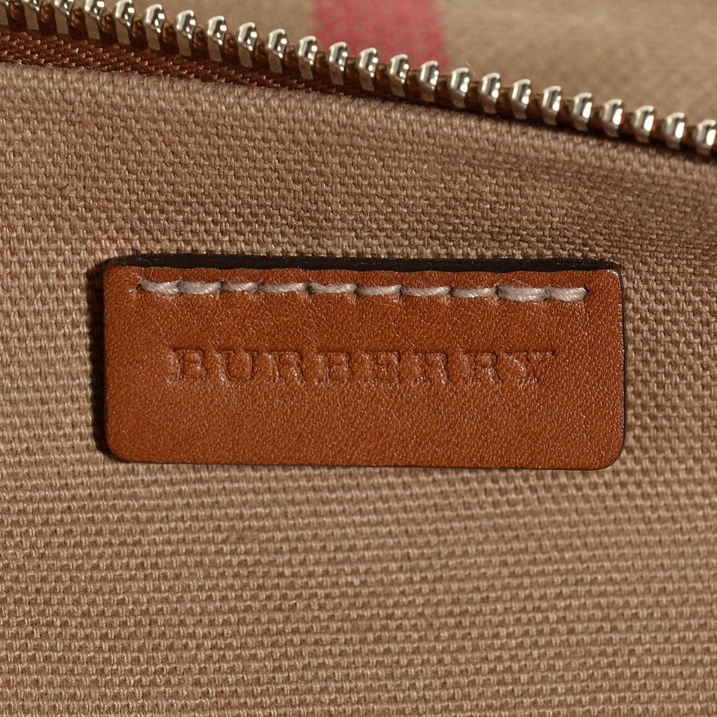 House Check Large Adeline Crossbody Saddle Brown