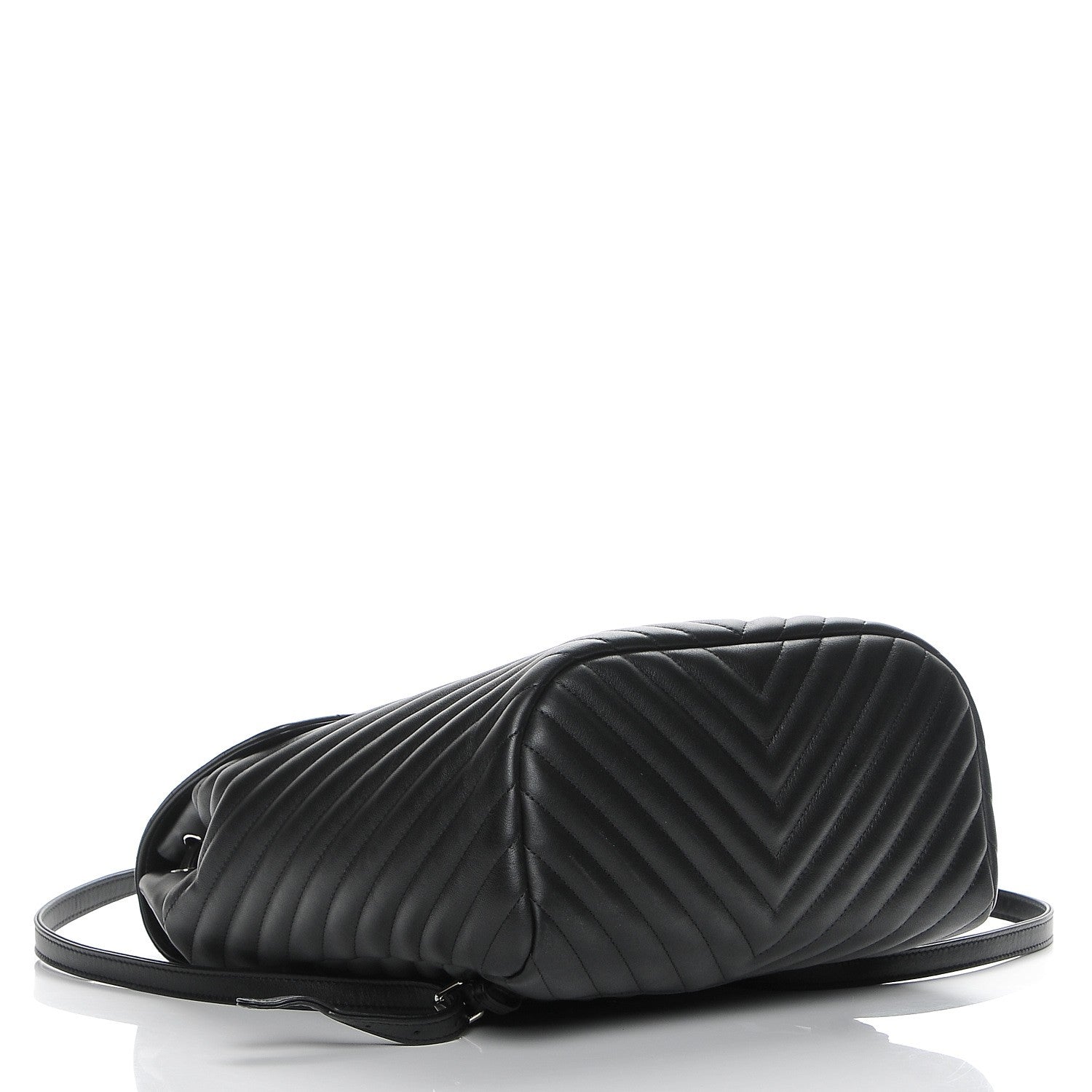 Chanel Calfskin Chevron Quilted Large Urban Spirit Backpack Black 4 of 8