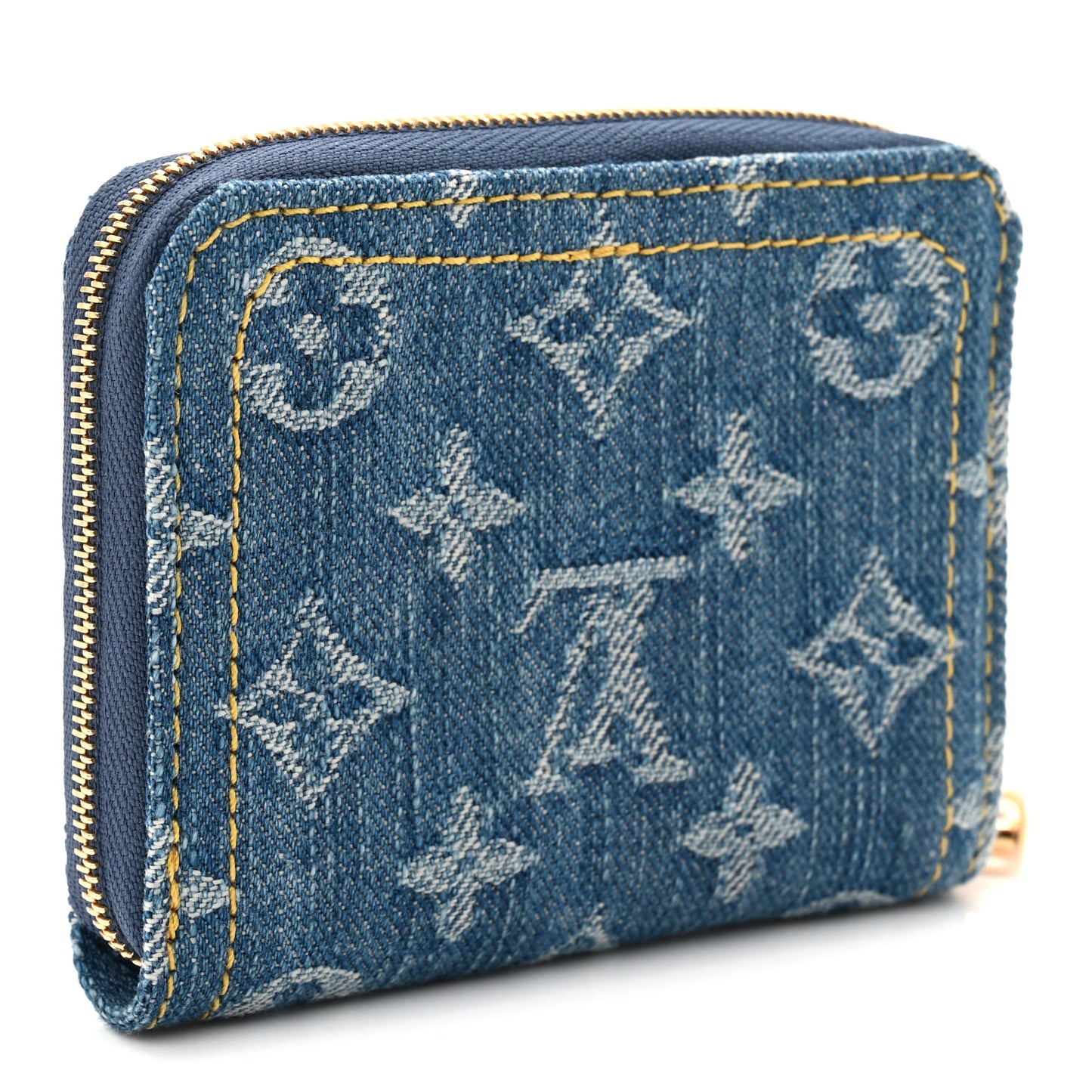 Denim Monogram Zippy Coin Purse Blue