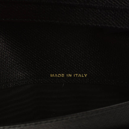 Chanel Grained Calfskin CC Button Yen Wallet Black 7 of 8