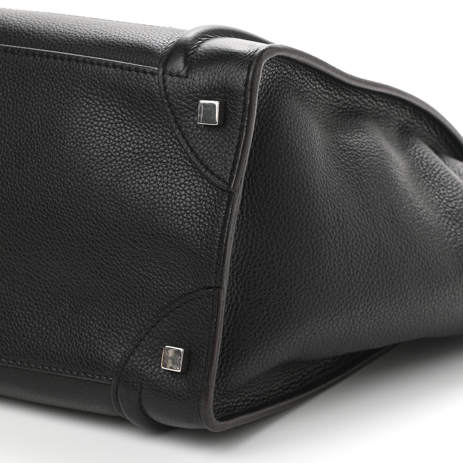 Celine Drummed Calfskin Mini Luggage Black 9 of 9