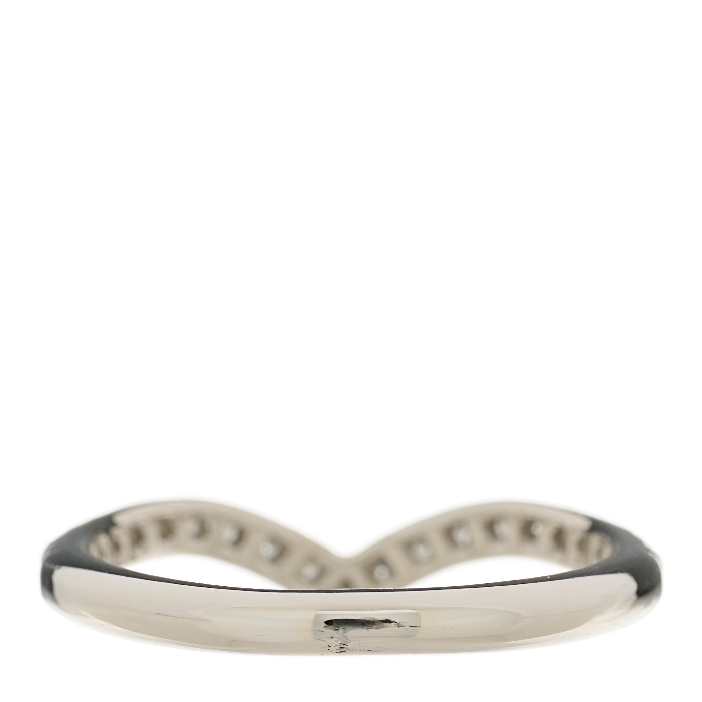 Tiffany Platinum Diamond Soleste V Band Ring 48 4.5 3 of 4