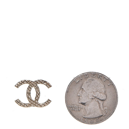 Chanel Quilted CC Earrings Gold 2 of 6