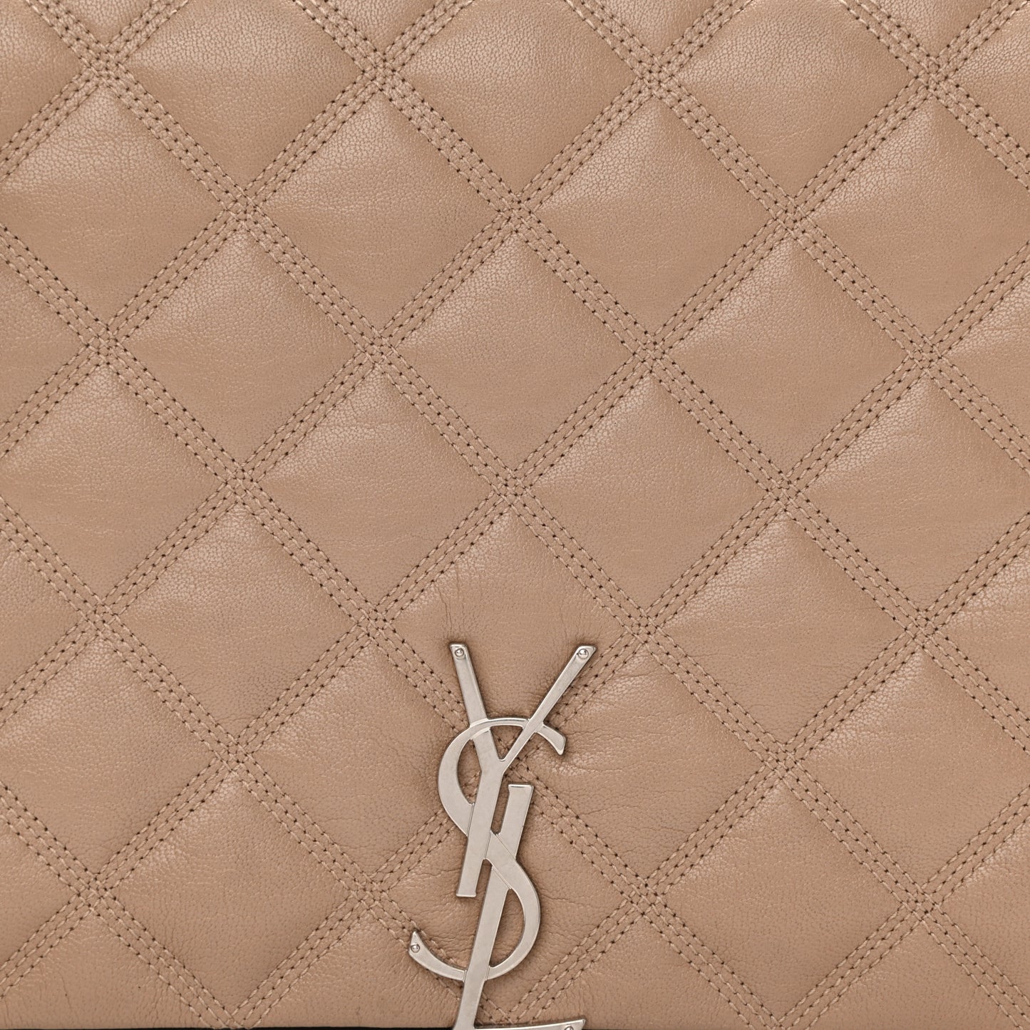 Lambskin Quilted Small Becky Chain Bag Gold Sand