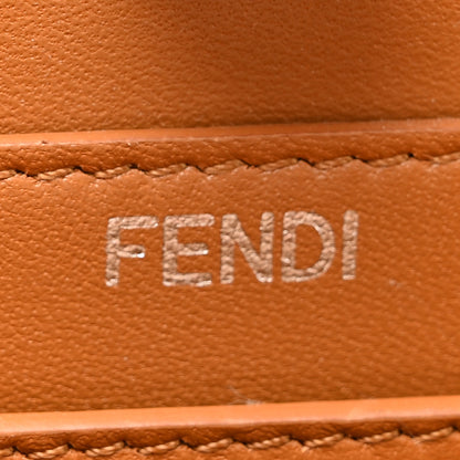 Fendi Shiny Nappa Flower Petite Peekaboo I SEE U Satchel Caramello 7 of 10