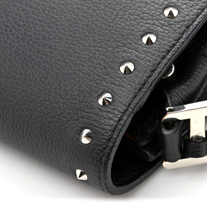 MCM Calfskin Patricia Studded Crossbody Bag Black 11 of 11