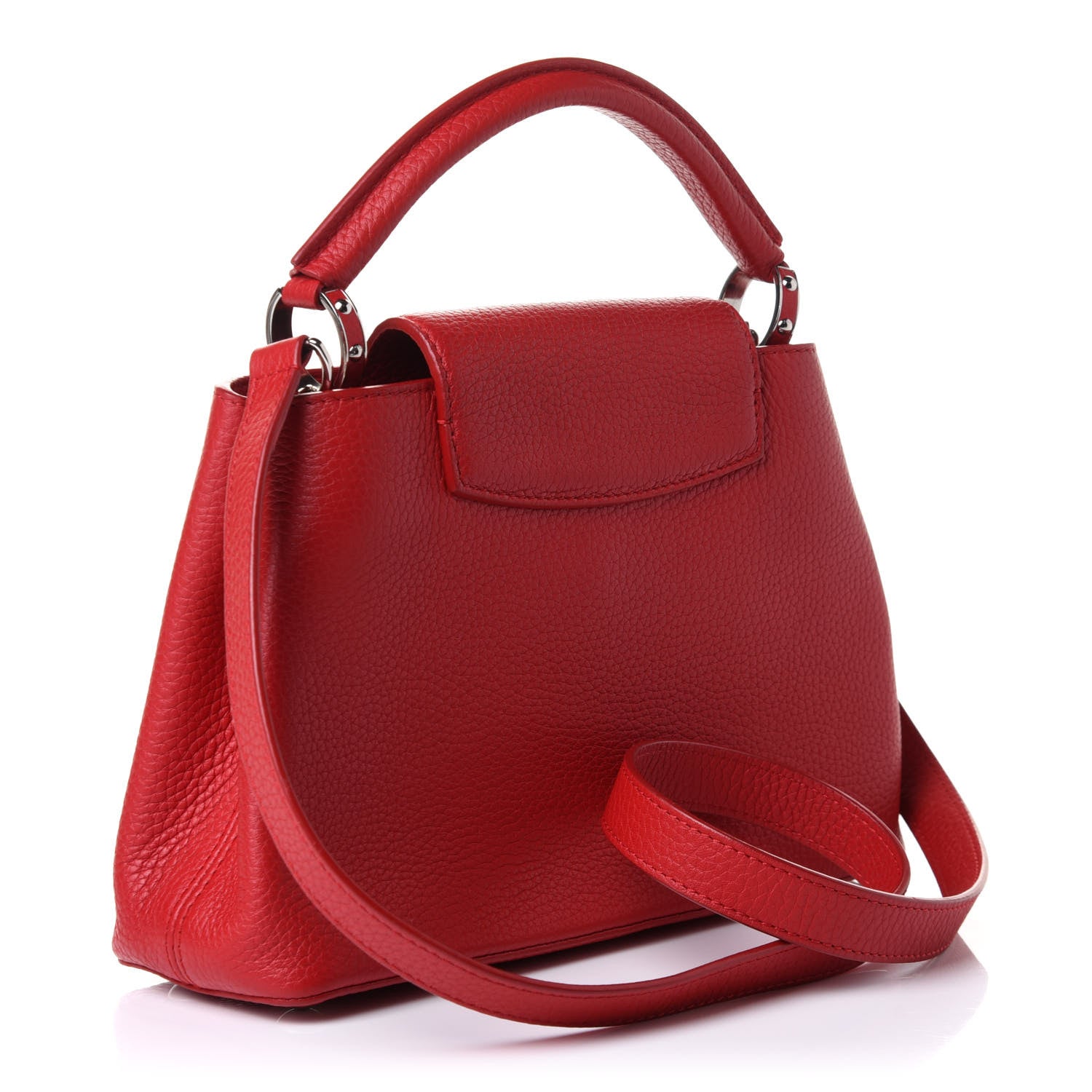 Louis Vuitton Taurillon Capucines BB Rubis 3 of 10