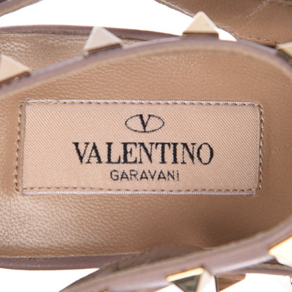 Valentino Garavani Patent Nappa Rockstud Ankle Strap 100mm Pumps 38.5 Yellow Fluo Poudre 6 of 7