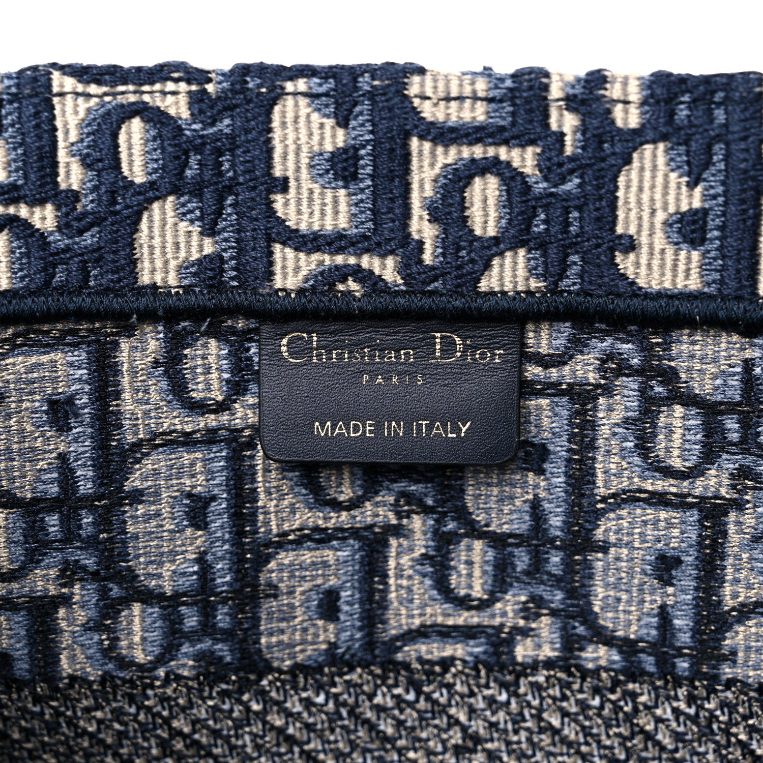 Christian Dior Oblique Medium Book Tote Blue Multicolor 5 of 8