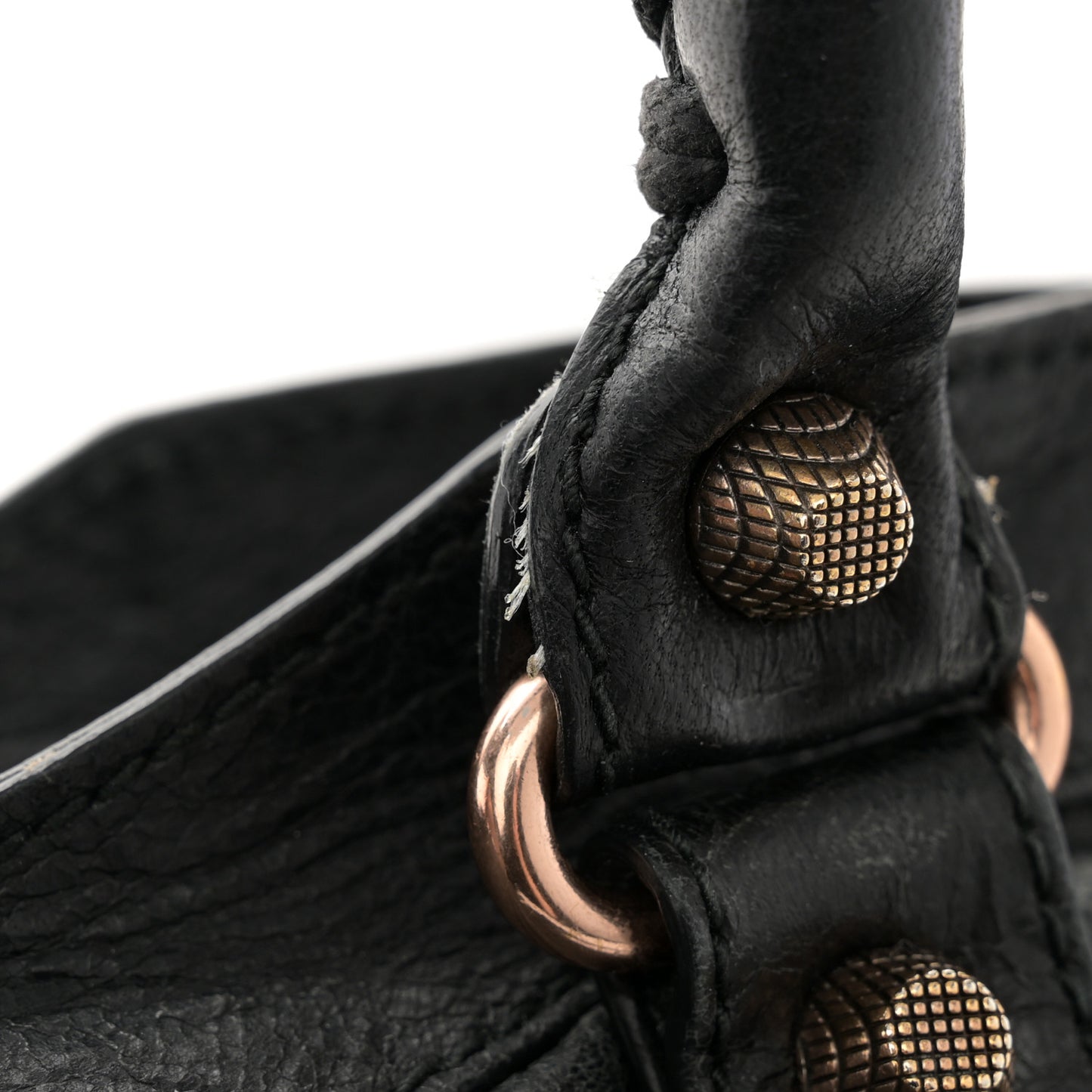Agneau Giant 12 Rose Gold Hardware Part Time Black