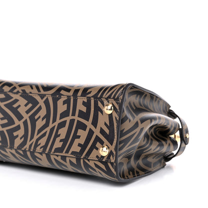 Fendi X SARAH COLEMAN Vitello Liberty Shiny Nappa Plexiglass FF Vertigo Mini Peekaboo Iconic Satchel 10 of 10