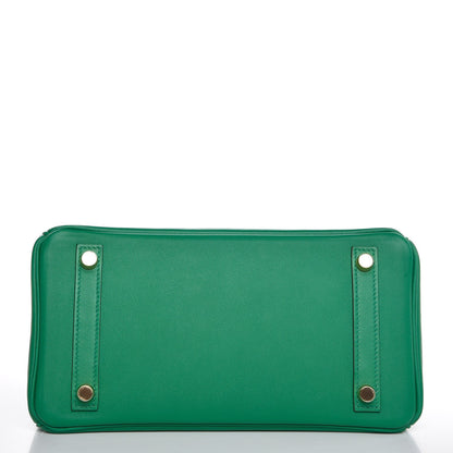 Hermes Swift Birkin 25 Vert Vertigo 6 of 40
