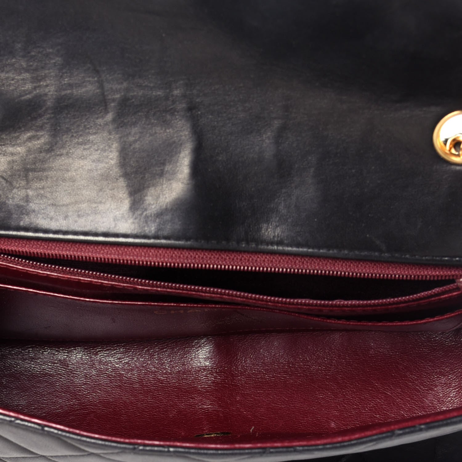 Chanel Lambskin Quilted Medium Single Flap Black 5 of 9
