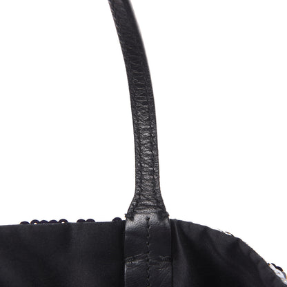 Valentino Garavani Sequin Petale Tote Black 15 of 16