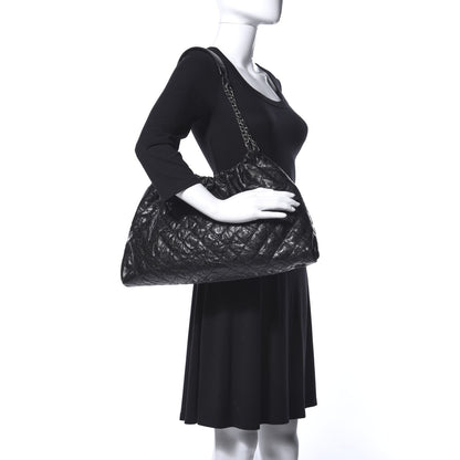Chanel Caviar Quilted Medium Elastic Shopping Tote Black 2 of 9