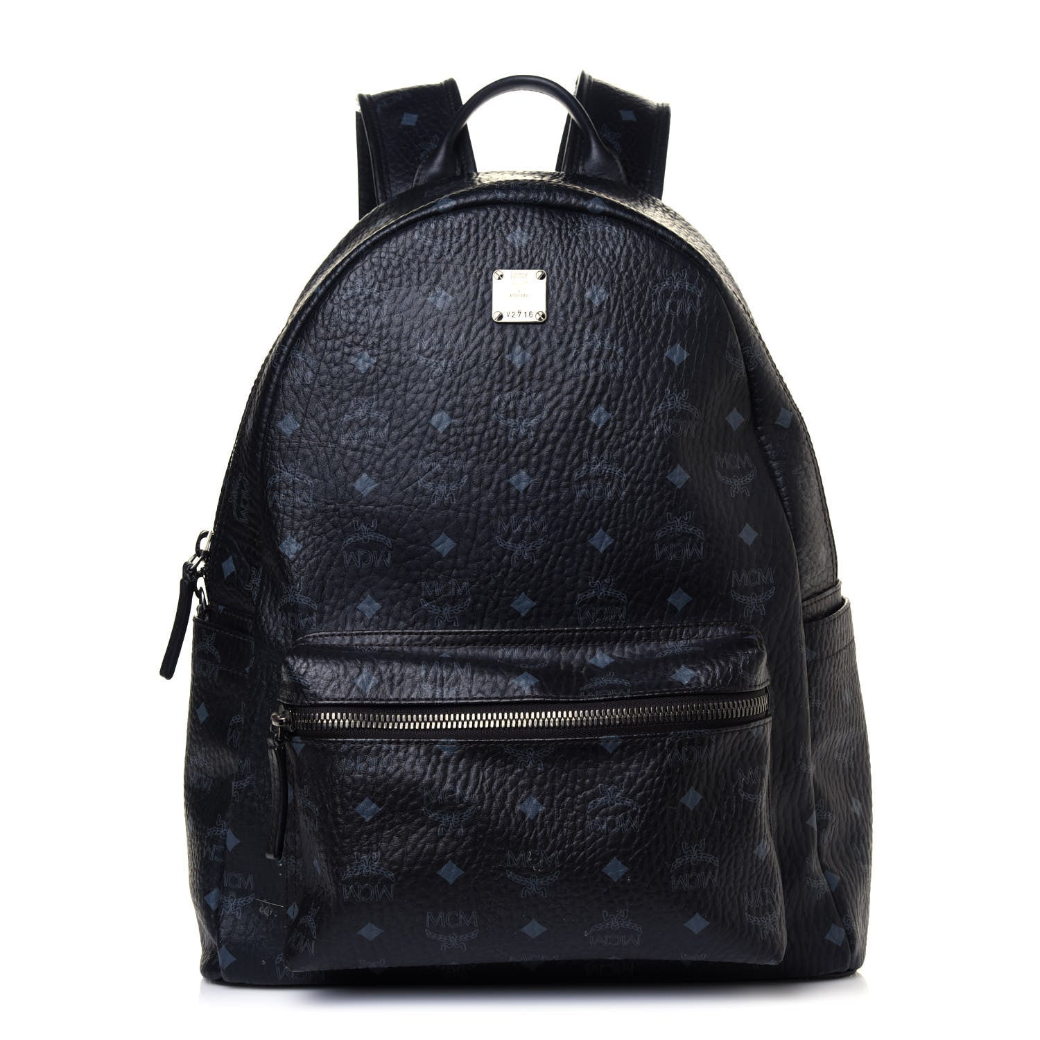 MCM Visetos Medium Stark Backpack Black 1 of 12