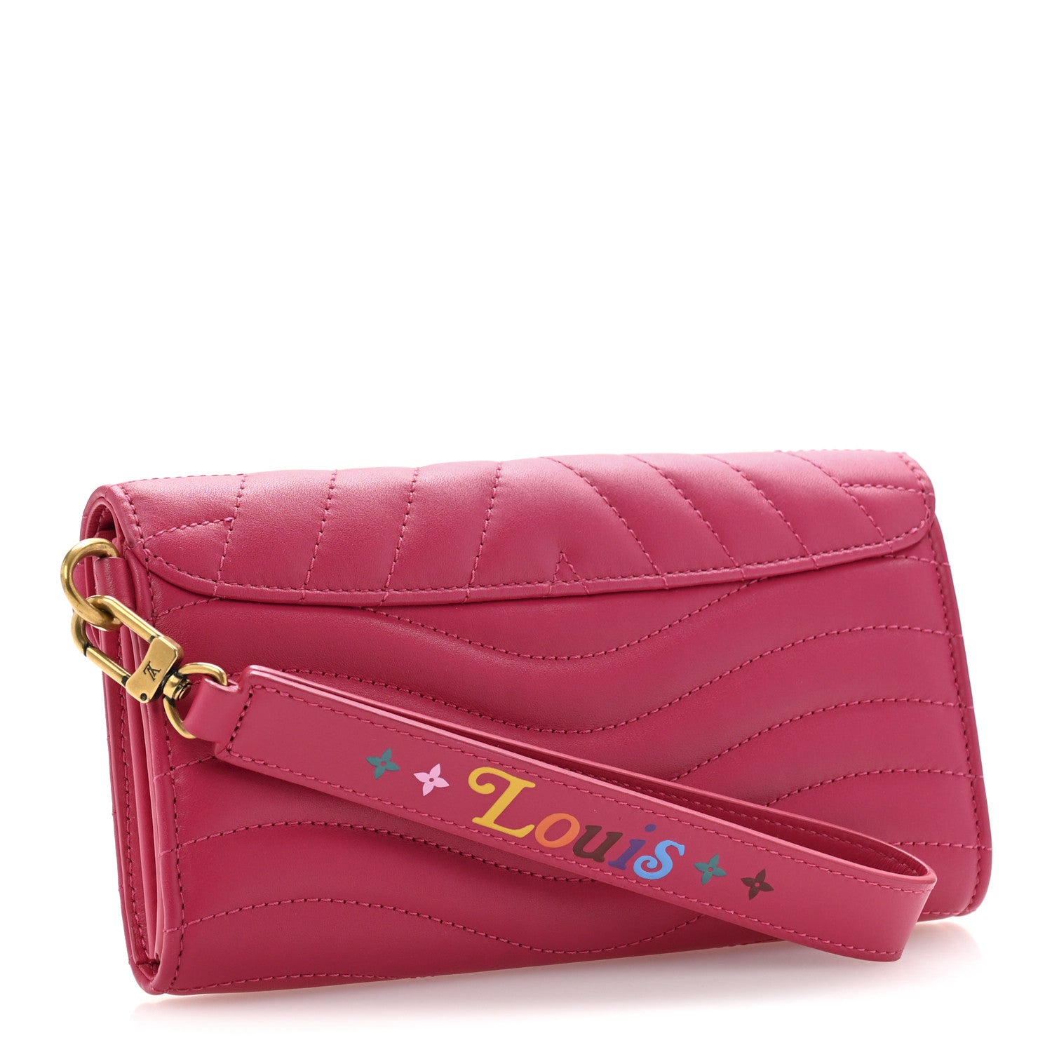 Louis Vuitton Calfskin New Wave Long Wallet Freesia 3 of 13