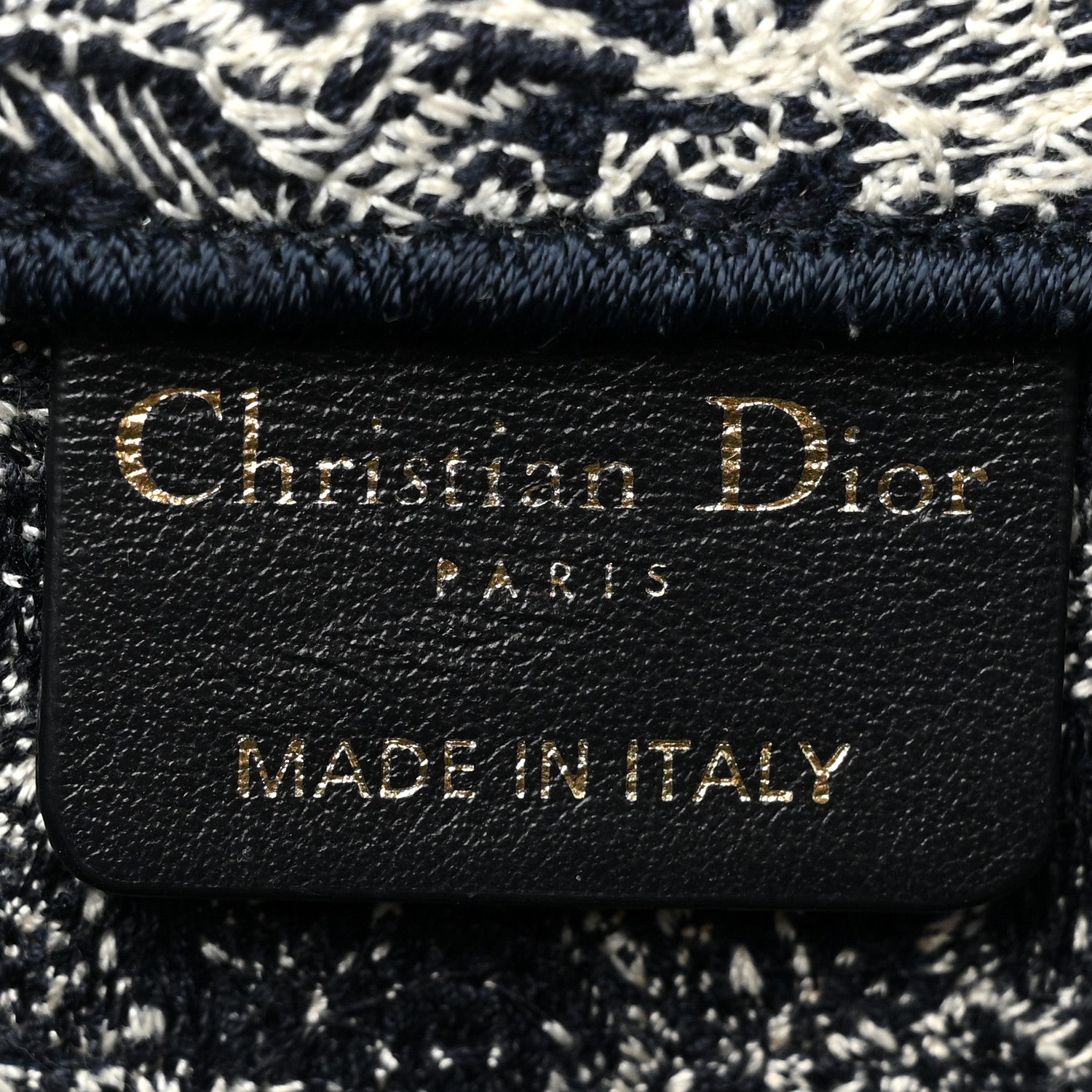 Christian Dior Canvas Embroidered Medium Toile De Jouy Reverse Book Tote Blue 6 of 12