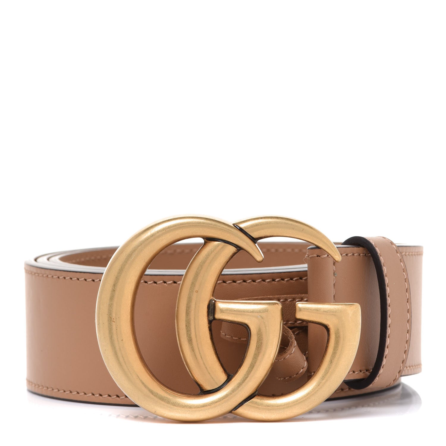 Gucci Calfskin Double G 40mm Belt 95 38 Tan 1 of 4
