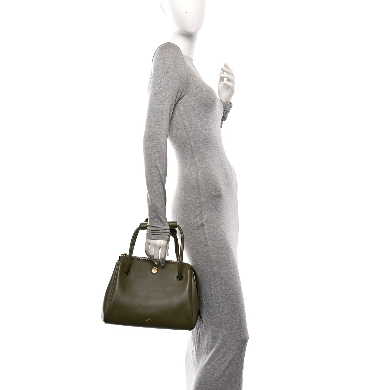 Loewe Supple Calfskin Medium Madrid Bag Olive 2 of 10