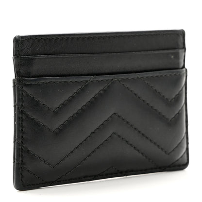 Gucci Calfskin Matelasse GG Marmont Card Holder Black 3 of 6