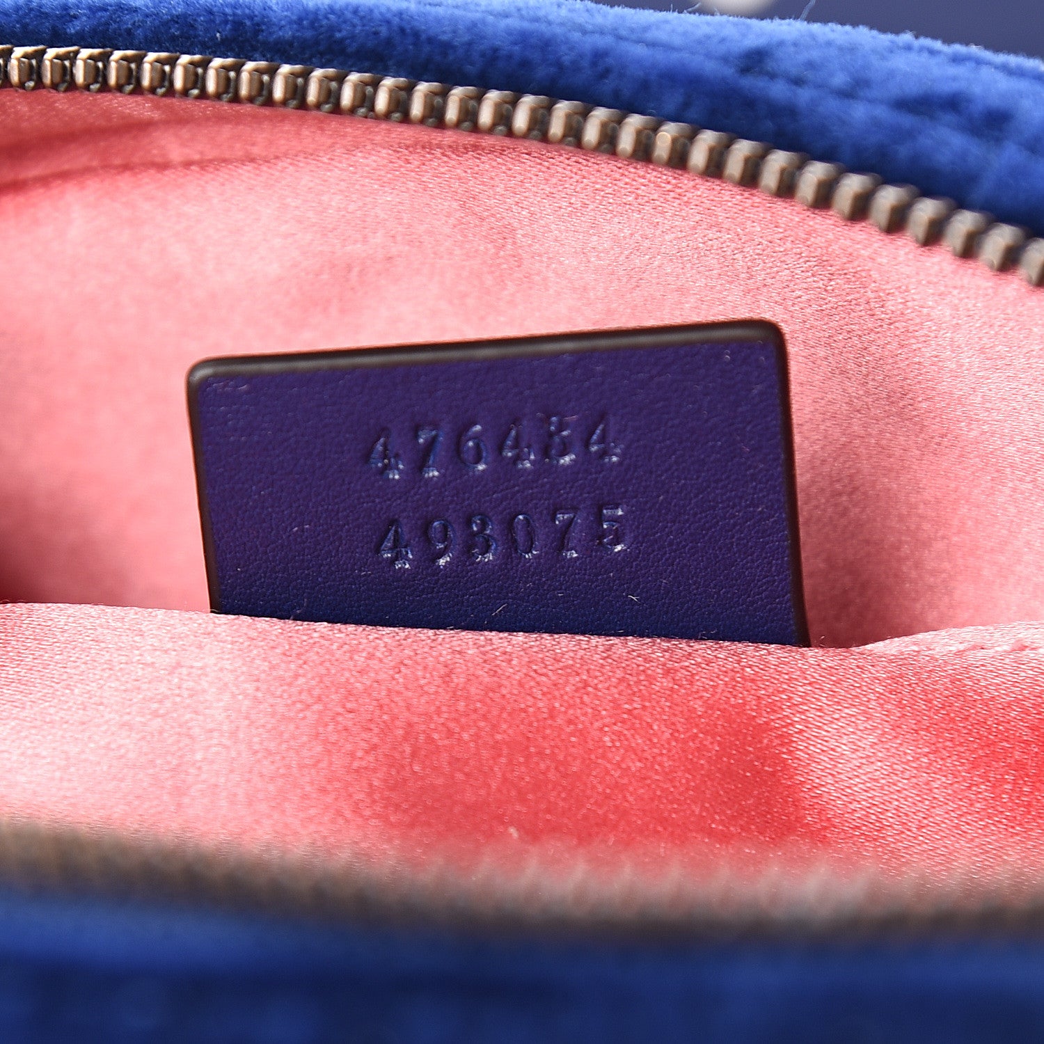 Gucci Velvet Matelasse GG Marmont Belt Bag 75 30 Cobalt Blue 6 of 8