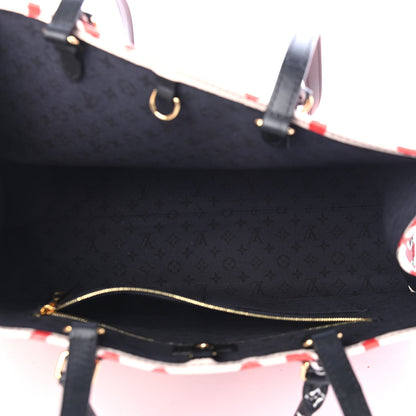 Louis Vuitton Monogram Giant Crafty Onthego GM Creme Rouge Black 6 of 10