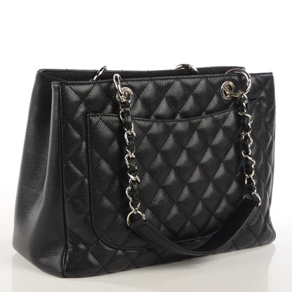 Chanel Caviar Quilted Grand Shopping Tote GST Black 3 of 7