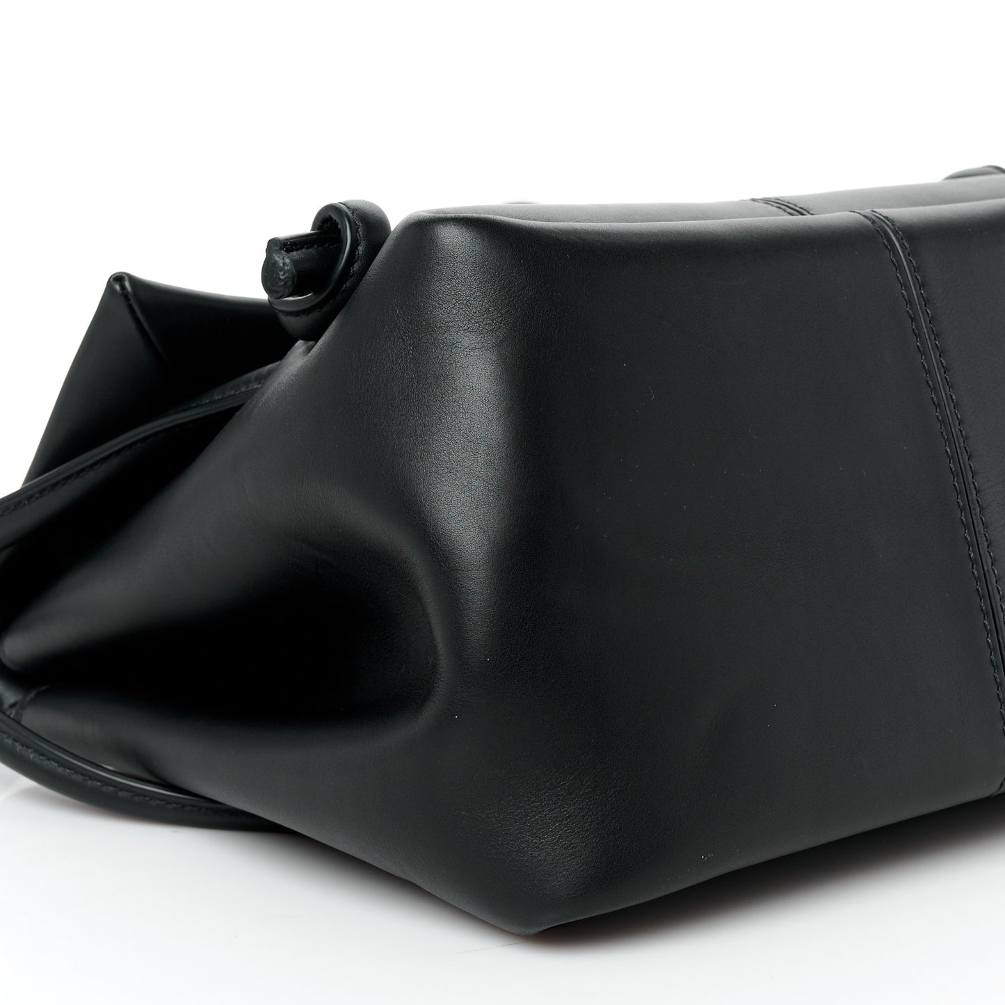 Calfskin Small Falcon Shoulder Bag Black
