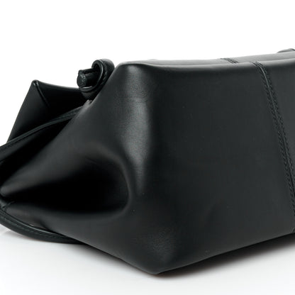 Bottega Veneta Calfskin Small Falcon Shoulder Bag Black 10 of 11
