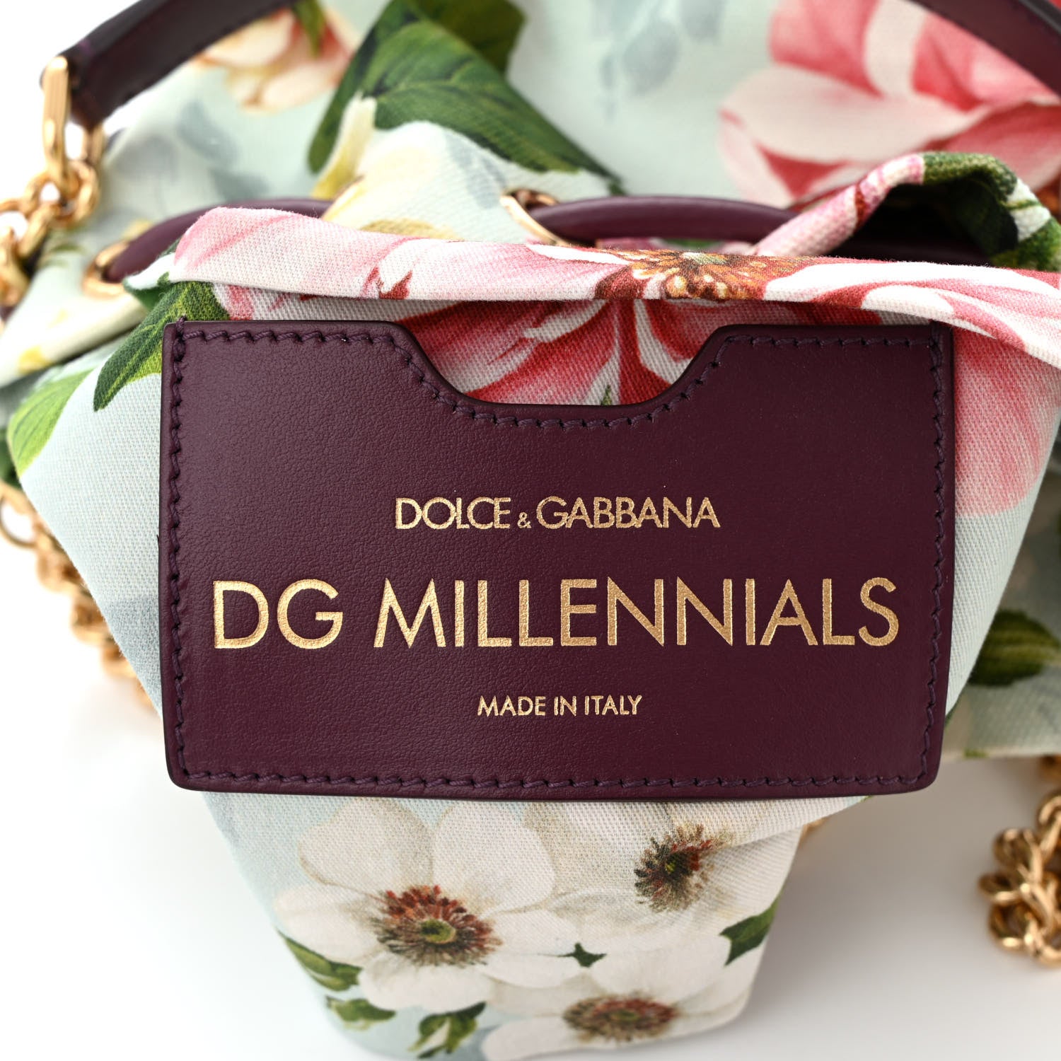 Dolce & Gabbana Wicker Canvas Floral Print Millennials Bucket Bag Multicolor 6 of 9