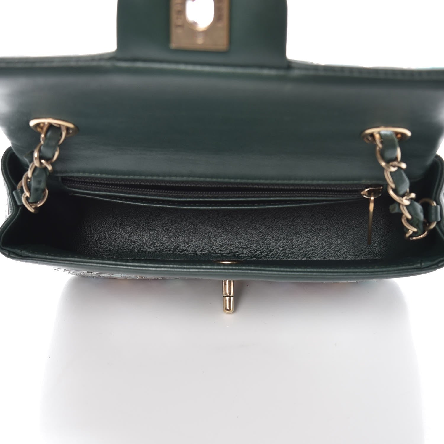 Chanel Lambskin Mosaic Small Flap Green Multicolor 5 of 16