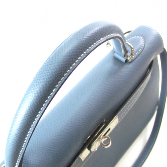 Hermes Epsom Kelly 32 Blue Jean 5 of 9