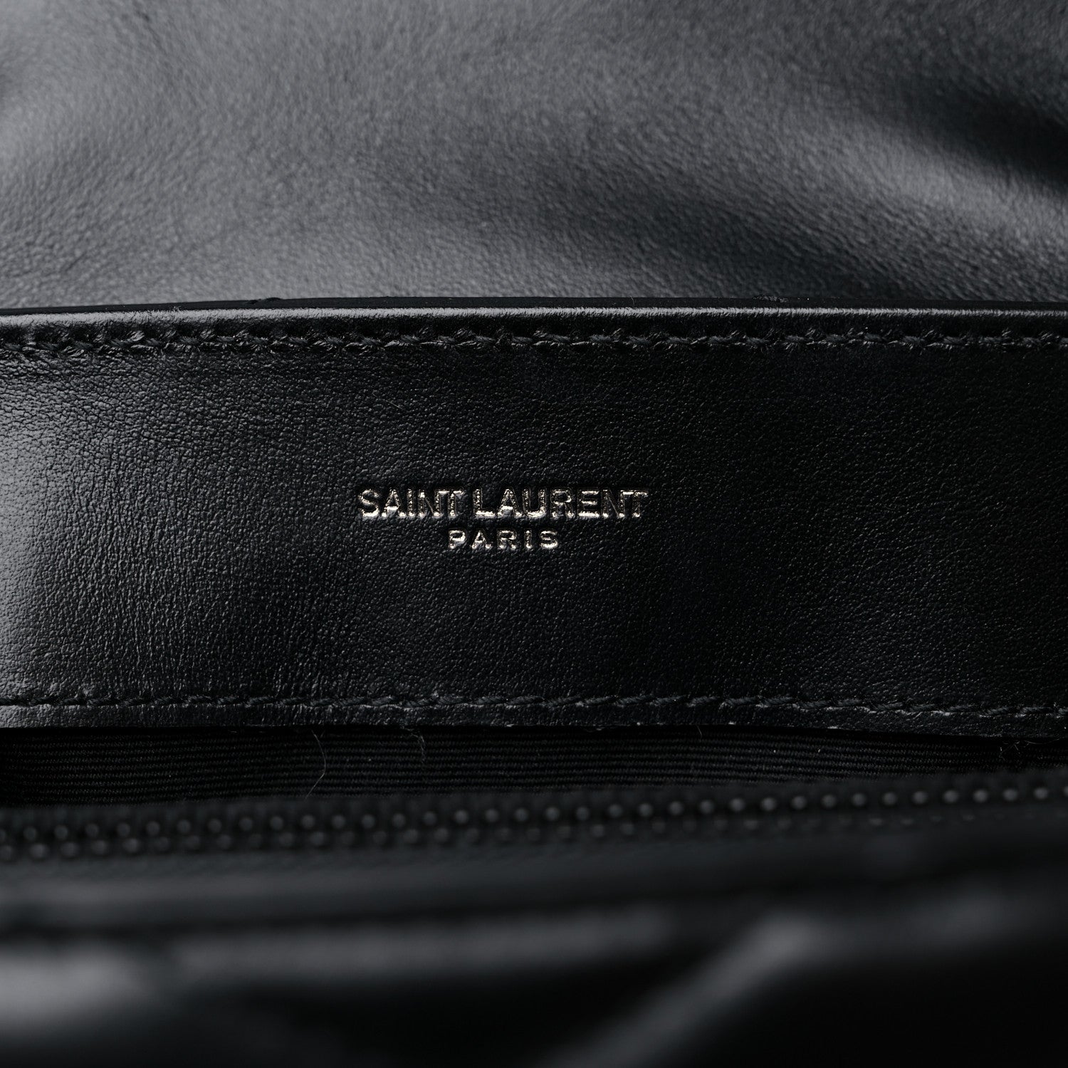 Saint Laurent Calfskin Y Quilted Monogram Small Loulou Chain Satchel Black 6 of 10