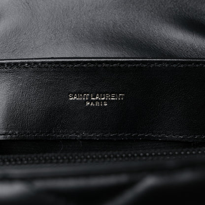 Saint Laurent Calfskin Y Quilted Monogram Small Loulou Chain Satchel Black 6 of 10