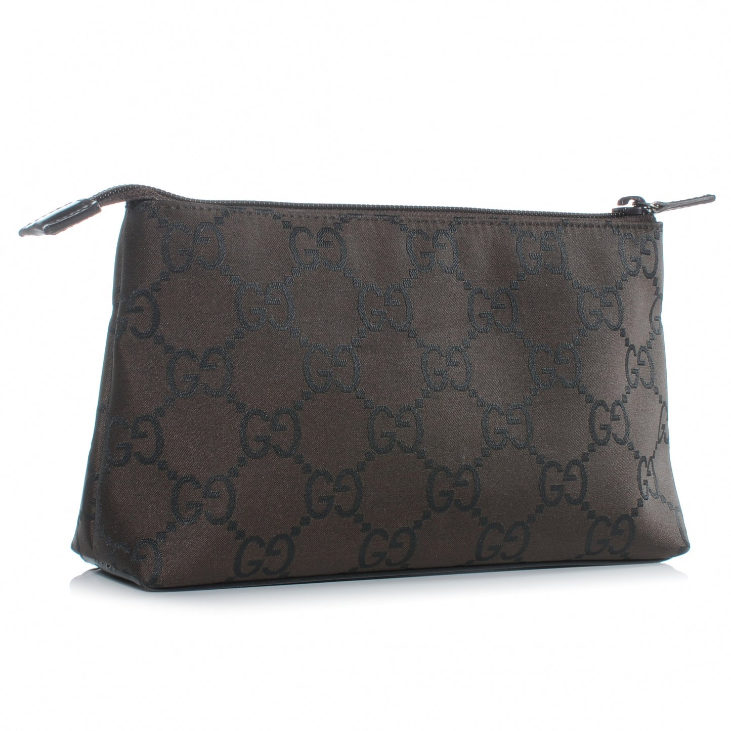 Nylon Monogram Cosmetic Pouch Brown