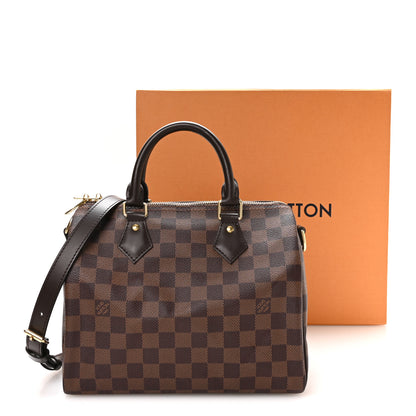 Louis Vuitton Damier Ebene Speedy Bandouliere 25 10 of 10