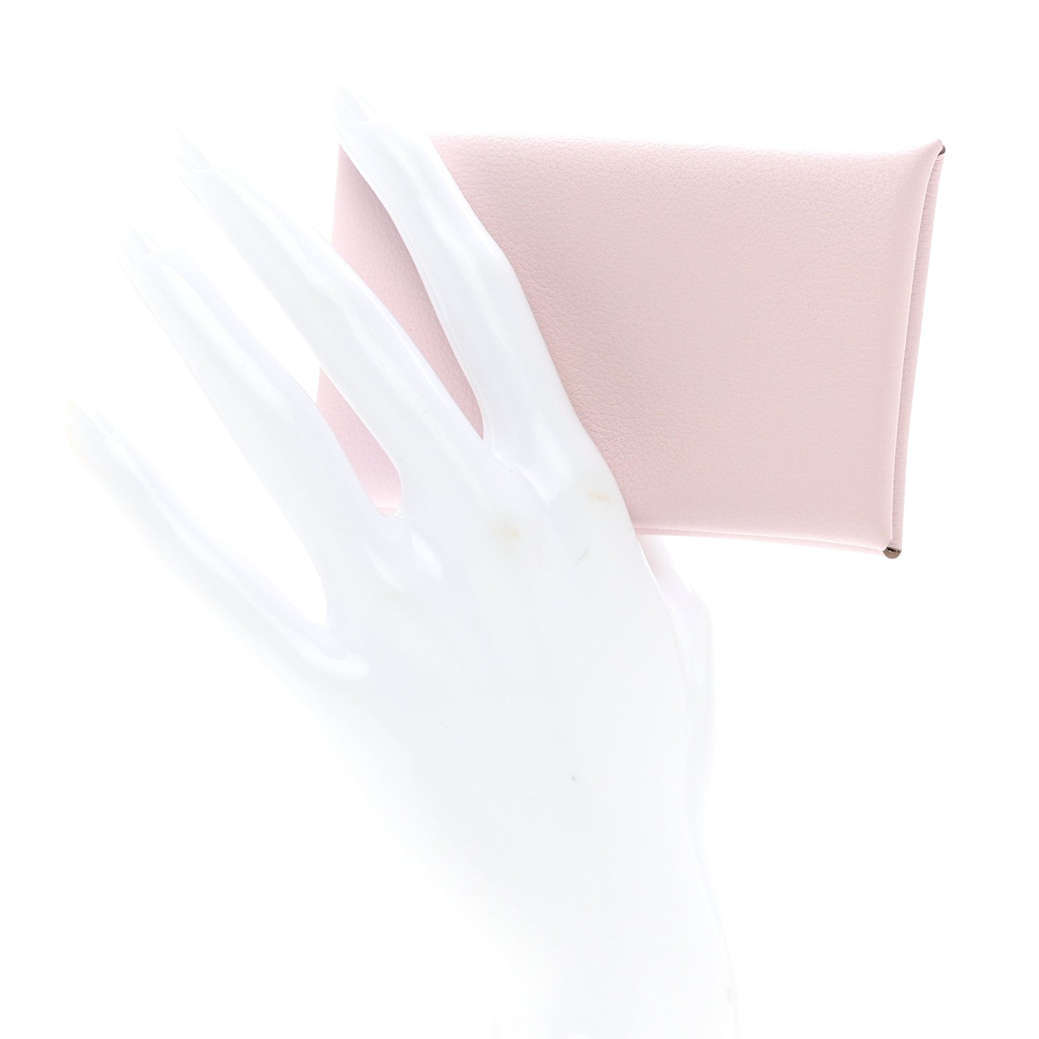 Hermes Evercolor Calvi Card Case Mauve Pale 2 of 6