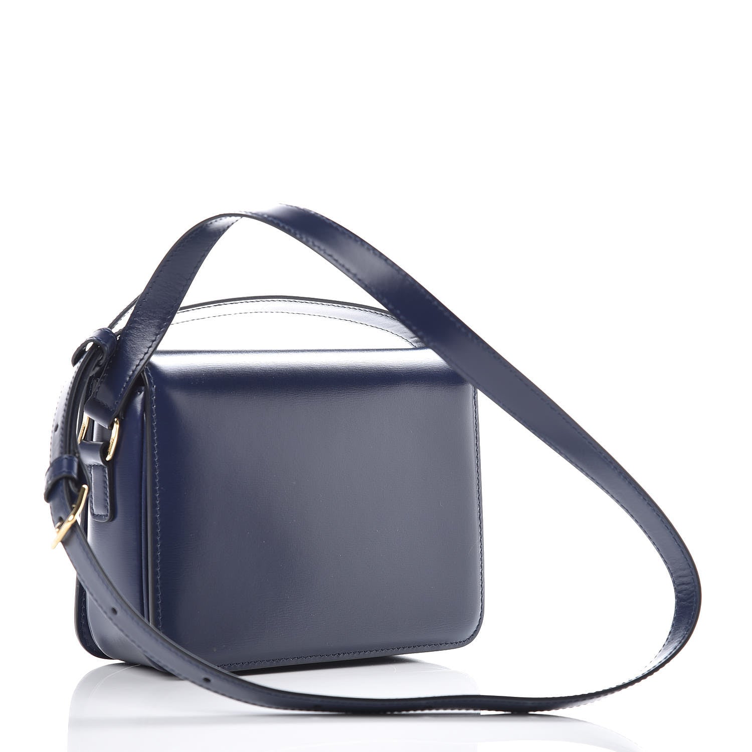 Celine Shiny Calfskin Teen Triomphe Dark Blue 3 of 9