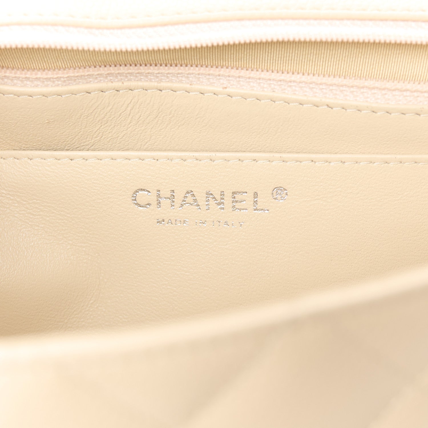 Chanel Caviar Quilted Jumbo Single Flap Beige Clair 6 of 12
