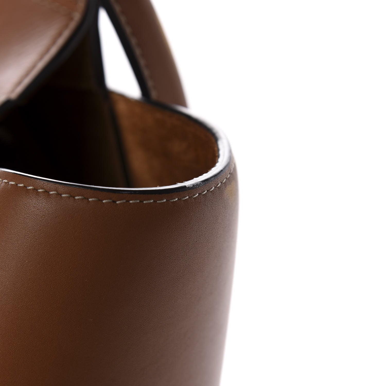 Bottega Veneta French Calfskin Maxi Intrecciato Large Arco Wood 13 of 14